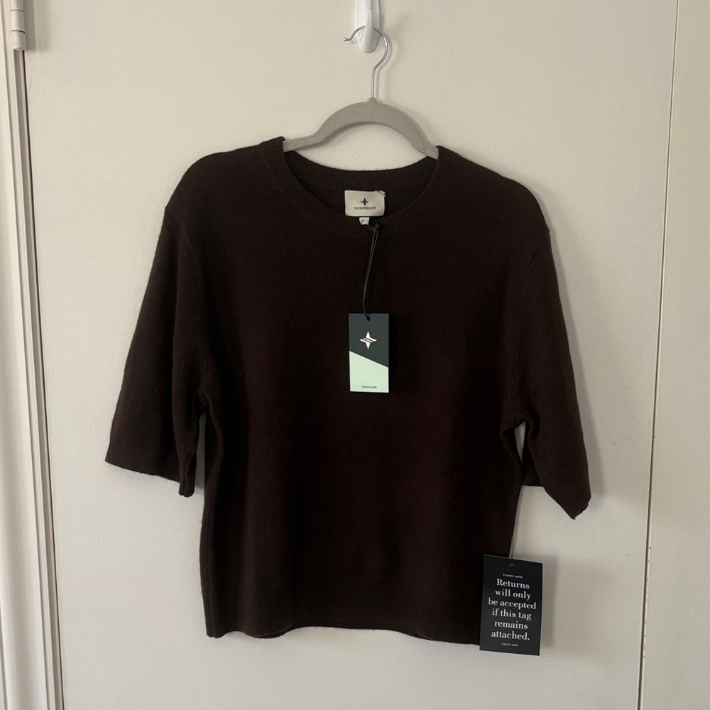 Tuckernuck Dark Brown Crew Neck Sweater
